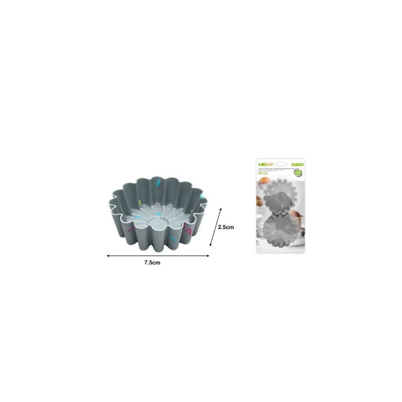 GENERICO - MOLDE DE SILICONA 6PCS FLOWER