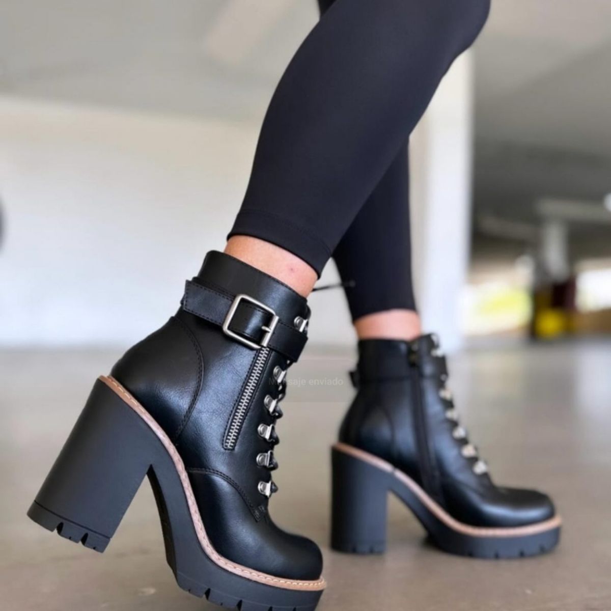 SNOOPY - Botin Mujer  Taco Alto con Plataforma  M345