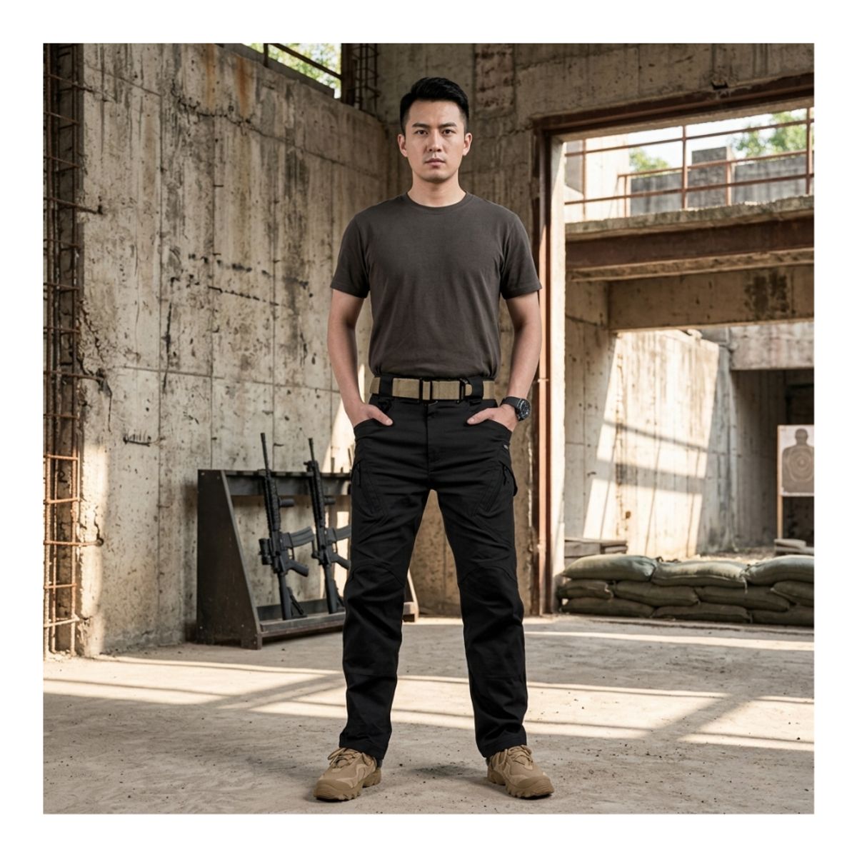 EKOL TACTICA MILITAR - Pantalón Táctico Militar Cargo Outdoor Airsort Militar