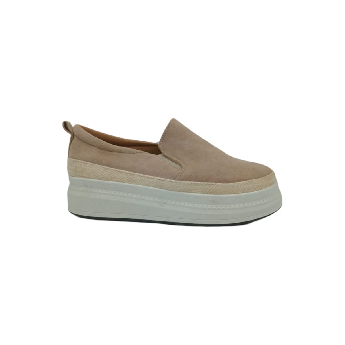 HERIEL - Zapatilla Beige Plataforma Mujer