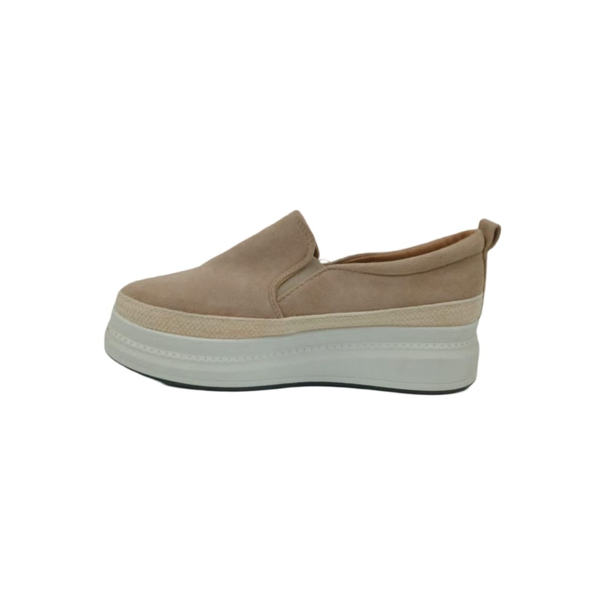 HERIEL - Zapatilla Beige Plataforma Mujer