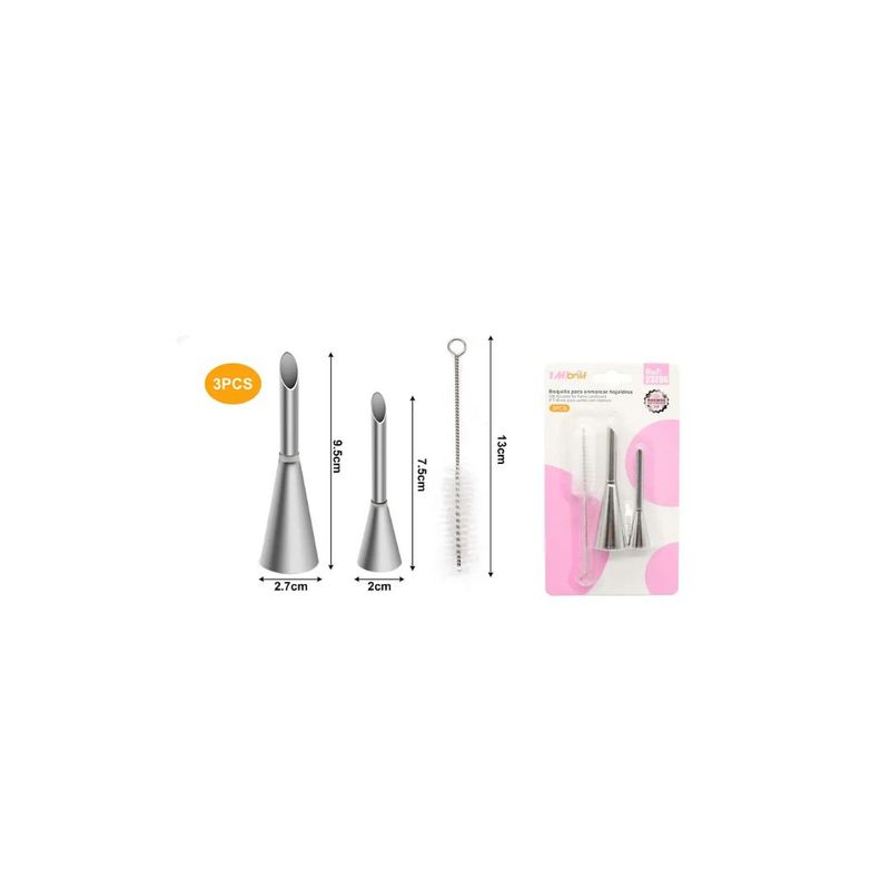 GENERICO - BOQUILLA PARA ENMARCAR HOJALDRES 3PCS ACERO INOX