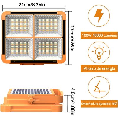 Imagen 2 del producto Foco Led Solar Emergencia Baliza Recargable 200w Camping