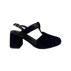 HERIEL - Zapato Negro Taco Mujer