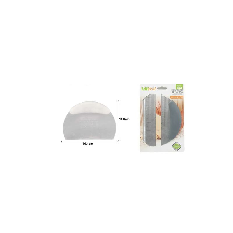 GENERICO - RASPADOR DE HARINA 16CM ACERO INOX
