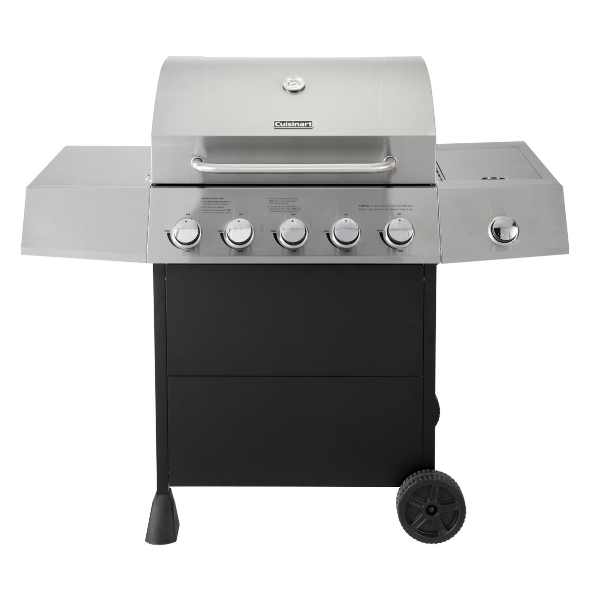 CUISINART - Parrilla a Gas de 5 Quemadores con Quemador Lateral de Cuisinart