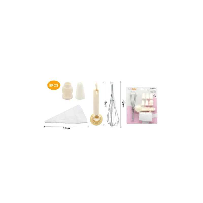 GENERICO - JUEGO DE REPOSTERIA 9PCS