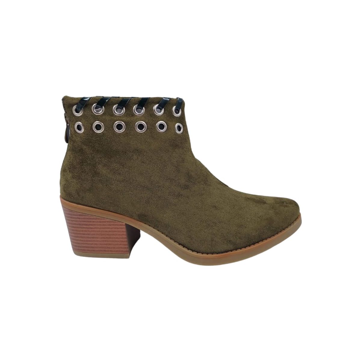 HERIEL - Botín Verde Taco Mujer