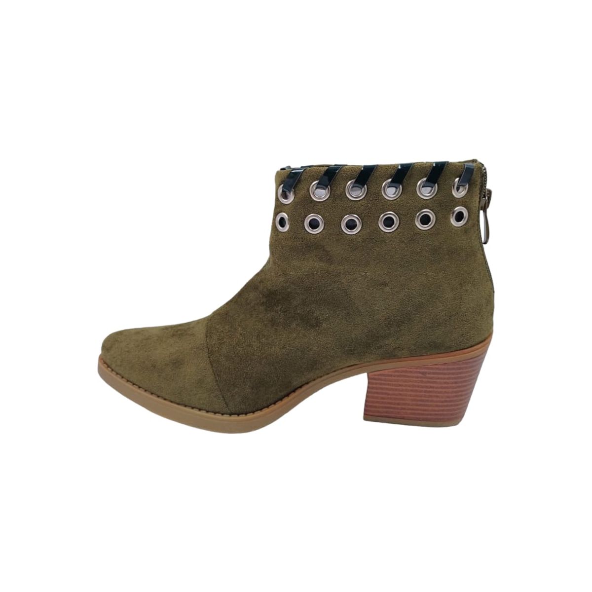 HERIEL - Botín Verde Taco Mujer