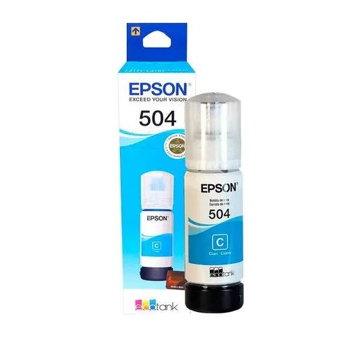 Epson Tinta T504 Cyan T504220