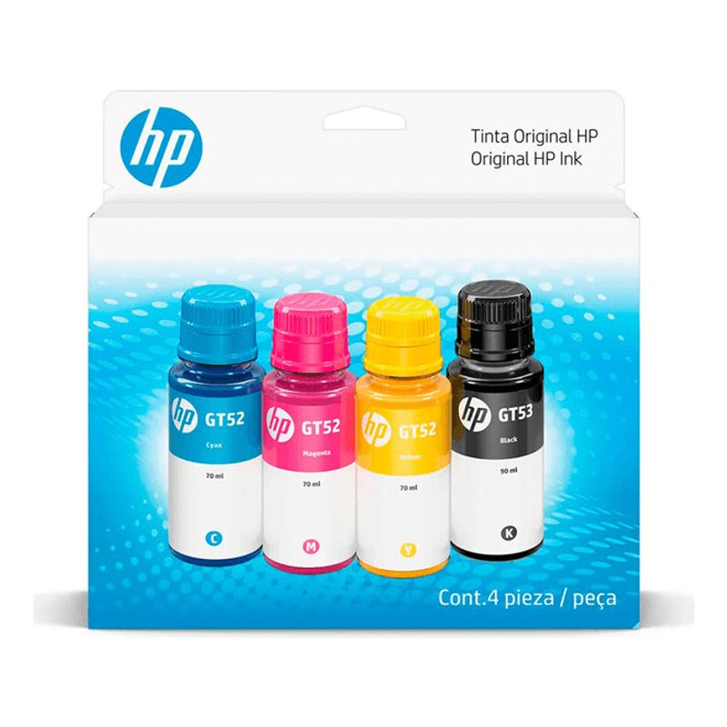 HP - Hp Gt53 Y Gt52 Pack 4 Botellas Colores