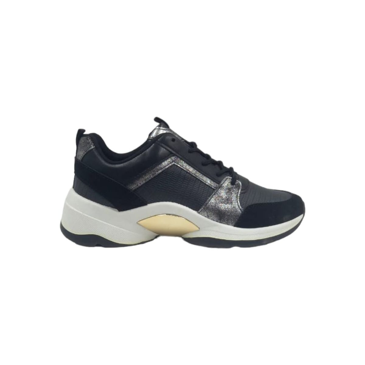 HERIEL - Zapatilla Negra Plataforma Mujer