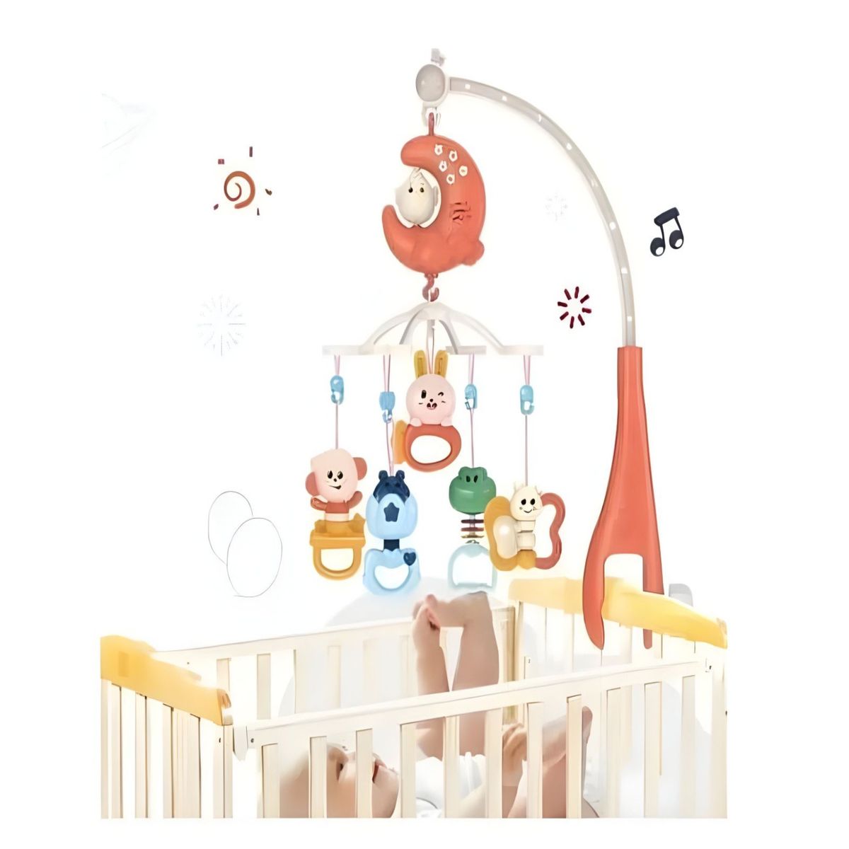 GENERICO - Movil para cuna bebé MUSICAL Con Control M01