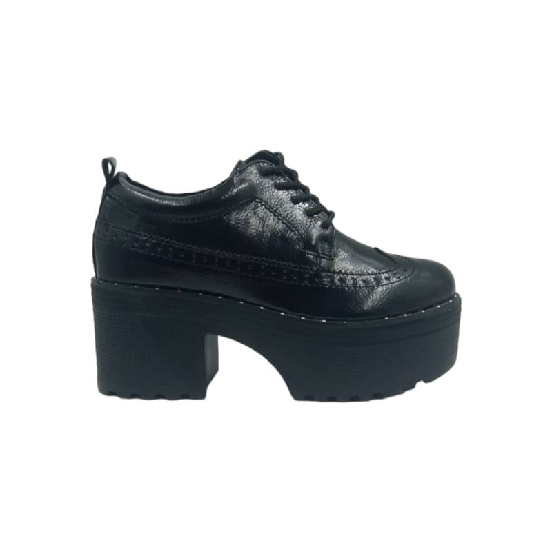 HERIEL - Zapato Negro Plataforma Mujer