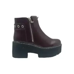 HERIEL - Botin Burdeos Plataforma Mujer