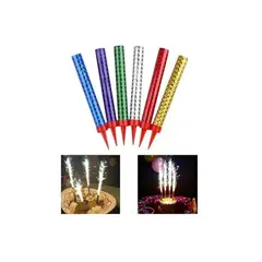 HAZ TU CLICK - Pack 6 Velas Mágicas Bengalas 25 Cm Cumpleaños Fiesta