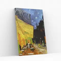 GENERICO - Pintura con números en bastidor 40x50 - Terraza de café por la noche - Painting by numbers