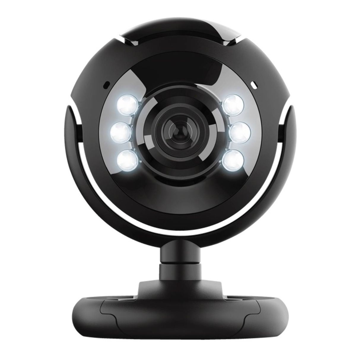 TRUST - Webcam Camara Web HD Usb Microfono Con Luz Led