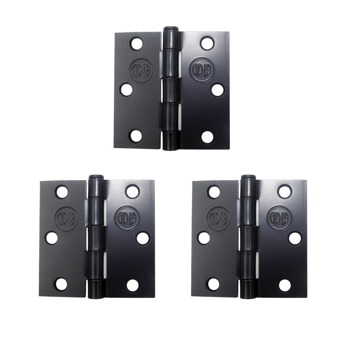 ODIS - Pack 3 Bisagras Acero Odis 3”× 3”×2,0mm - Negro