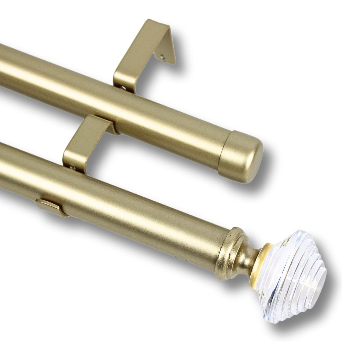 GUIZA - Barras De Cortina 25mm Extensibles Metálicas 160-300 Cm Guiza