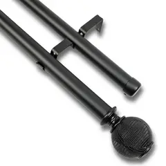 GUIZA - Barras De Cortina 25mm Extensibles Metálicas 160-300 Cm