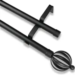 GUIZA - Barras De Cortina 19mm Extensibles Metálicas 160-300 Cm