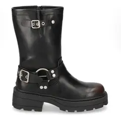 NEW WALK - Bota Mujer Taco Ancho Negro