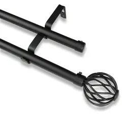 GUIZA - Barras De Cortina 19mm Extensibles Metálicas 160-300 Cm