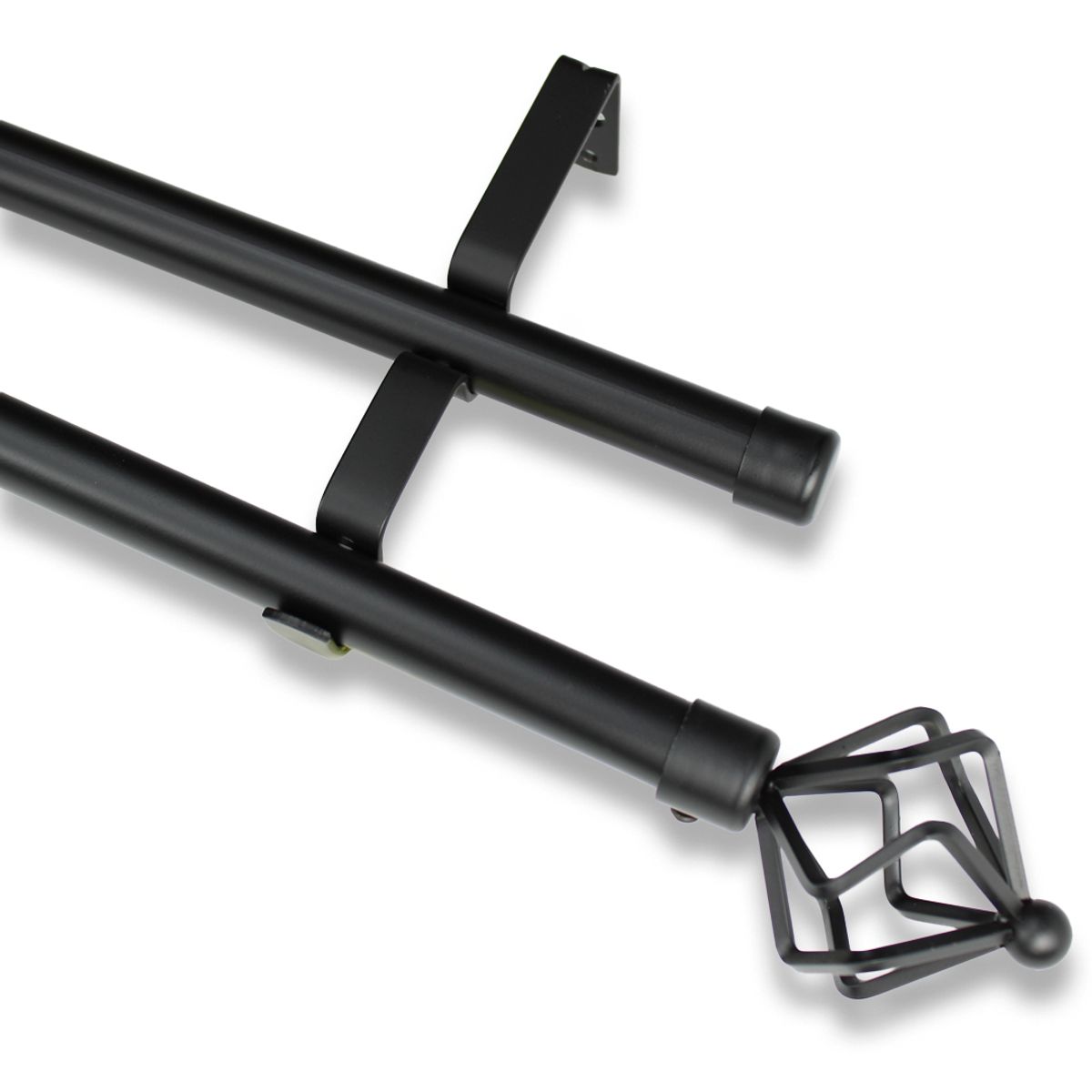 GUIZA - Barras De Cortina 19mm Extensibles Metálicas 160-300 Cm Guiza