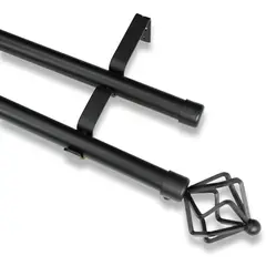 GUIZA - Barras De Cortina 19mm Extensibles Metálicas 160-300 Cm