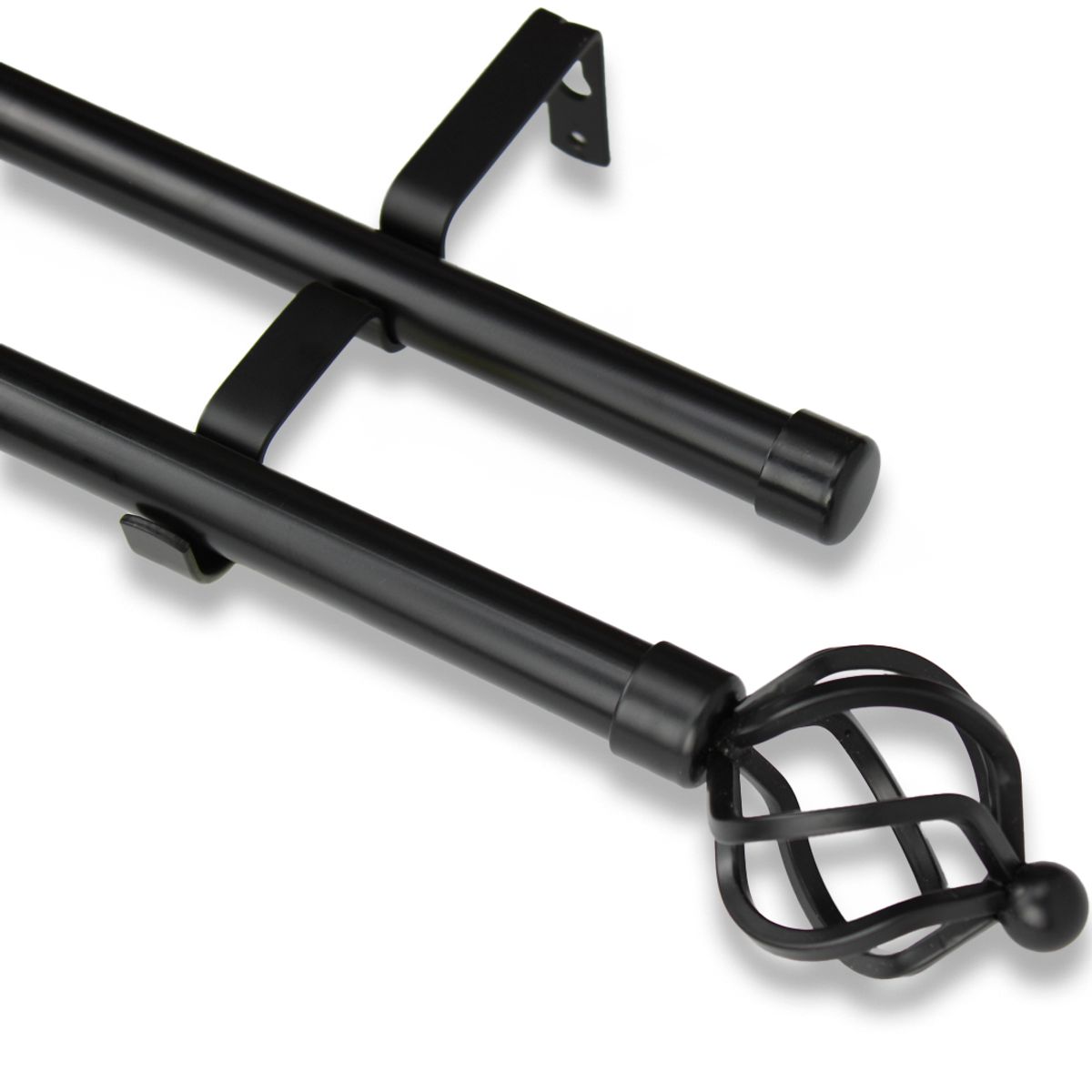 GUIZA - Barras De Cortina 19mm Extensibles Metálicas 160-300 Cm Guiza