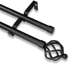 GUIZA - Barras De Cortina 19mm Extensibles Metálicas 160-300 Cm