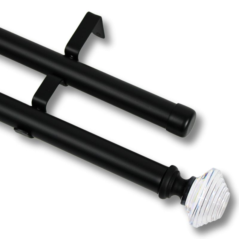 GUIZA - Barras De Cortina 25mm Extensibles Metálicas 120-210 Cm Guiza