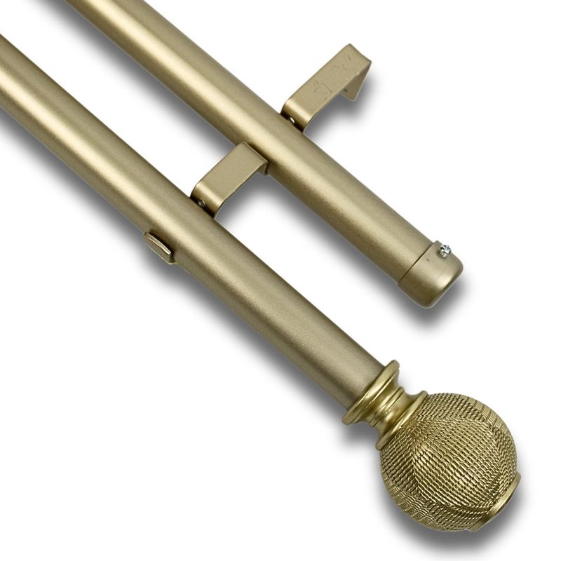 GUIZA - Barras De Cortina 25mm Extensibles Metálicas 120-210 Cm Guiza