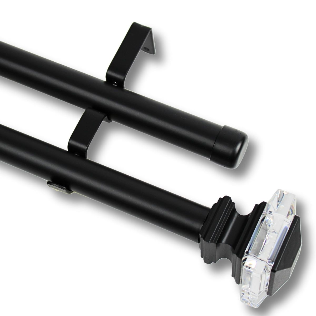 GUIZA - Barras De Cortina 25mm Extensibles Metálicas 120-210 Cm Guiza