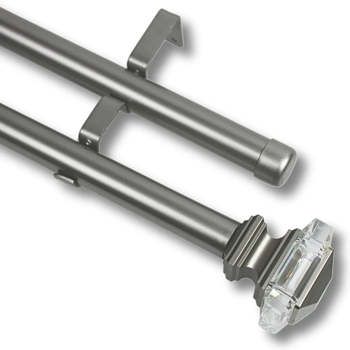 GUIZA - Barras De Cortina 25mm Extensibles Metálicas 120-210 Cm Guiza