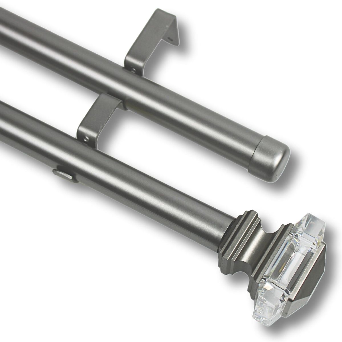 GUIZA - Barras De Cortina 25mm Extensibles Metálicas 120-210 Cm Guiza