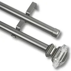 GUIZA - Barras De Cortina 25mm Extensibles Metálicas 120-210 Cm
