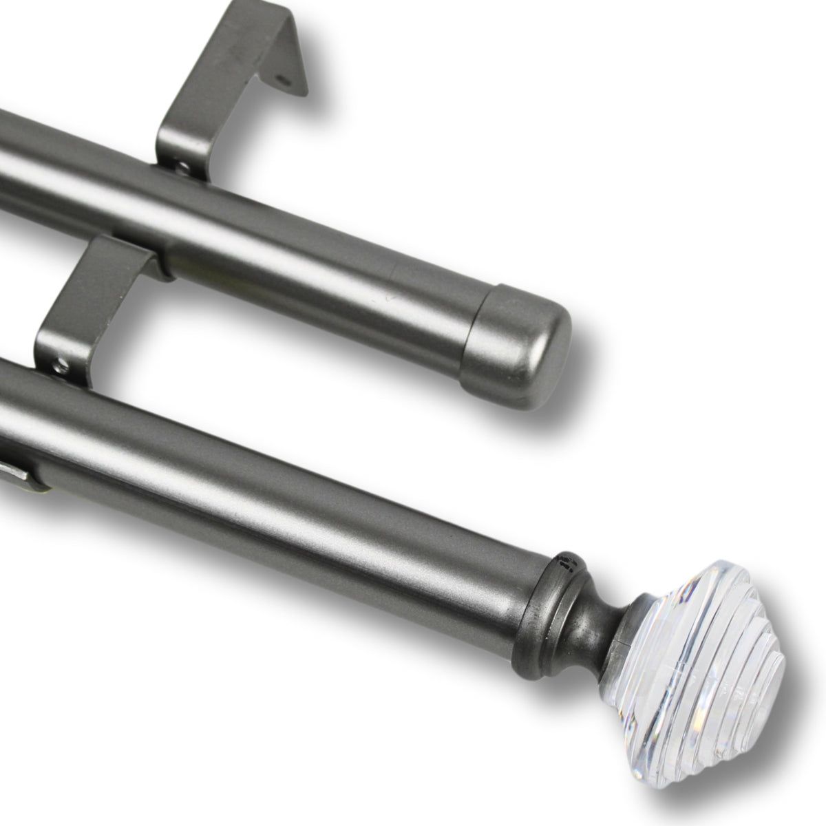 GUIZA - Barras De Cortina 25mm Extensibles Metálicas 120-210 Cm Guiza