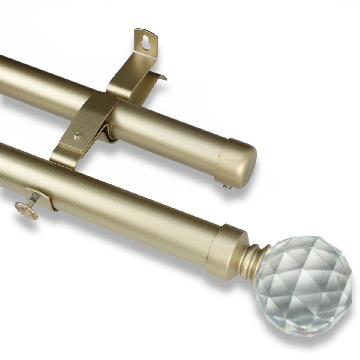 GUIZA - Barras De Cortina 25mm Extensibles Metálicas 120-210 Cm Guiza