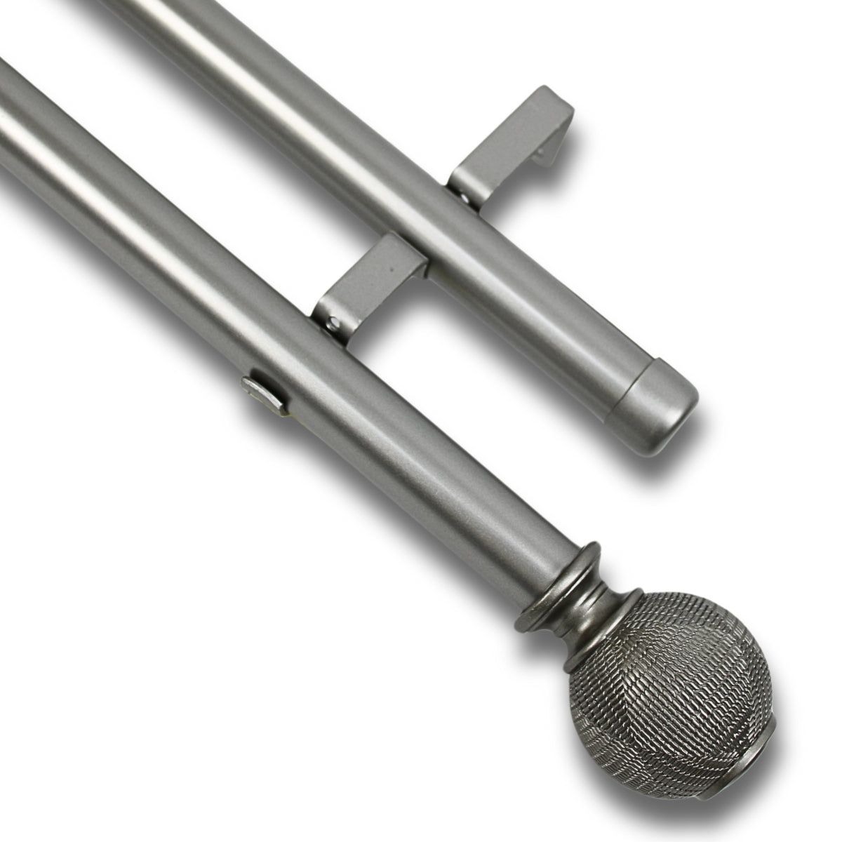 GUIZA - Barras De Cortina 25mm Extensibles Metálicas 120-210 Cm Guiza