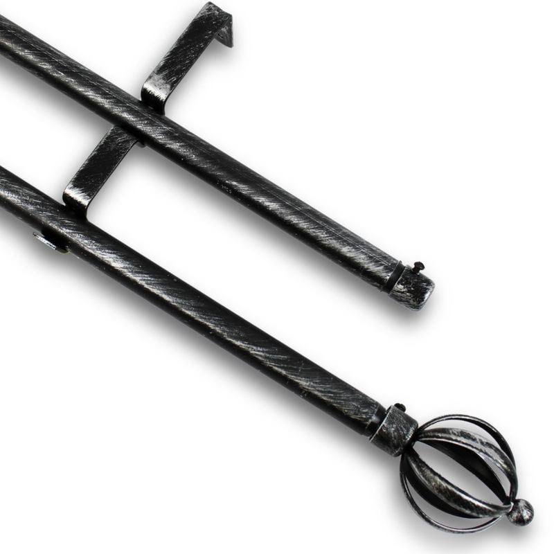 GUIZA - Barras De Cortina 19mm Extensibles Metálicas 120-210 Cm Guiza