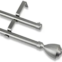 GUIZA - Barras De Cortina 19mm Extensibles Metálicas 120-210 Cm