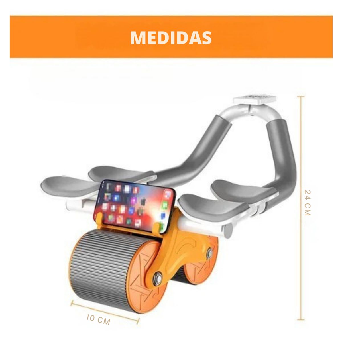 MOVI - Rueda Abdominal con Contador Digital y Retorno Asistido