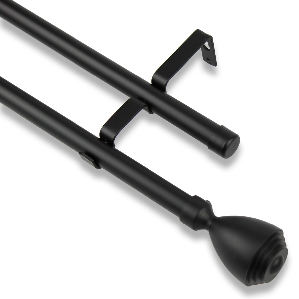 GUIZA - Barras De Cortina 19mm Extensibles Metálicas 120-210 Cm Guiza