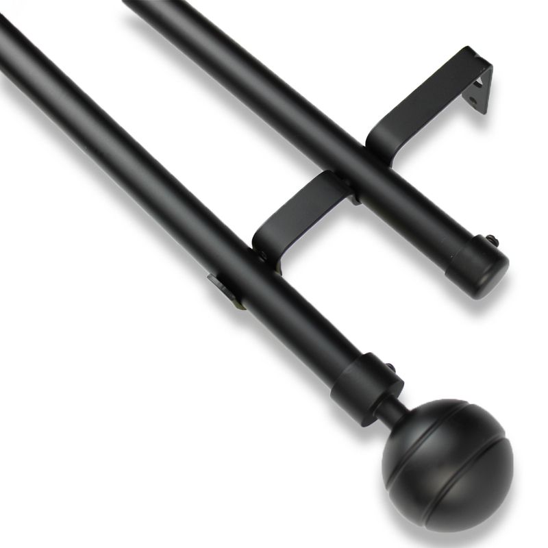 GUIZA - Barras De Cortina 19mm Extensibles Metálicas 120-210 Cm Guiza