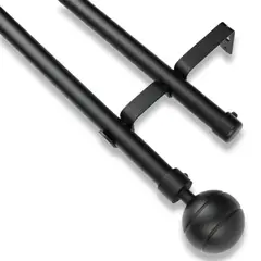 GUIZA - Barras De Cortina 19mm Extensibles Metálicas 120-210 Cm