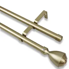 GUIZA - Barras De Cortina 19mm Extensibles Metálicas 120-210 Cm