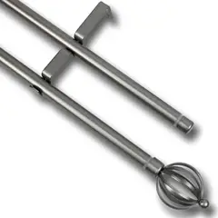 GUIZA - Barras De Cortina 19mm Extensibles Metálicas 120-210 Cm
