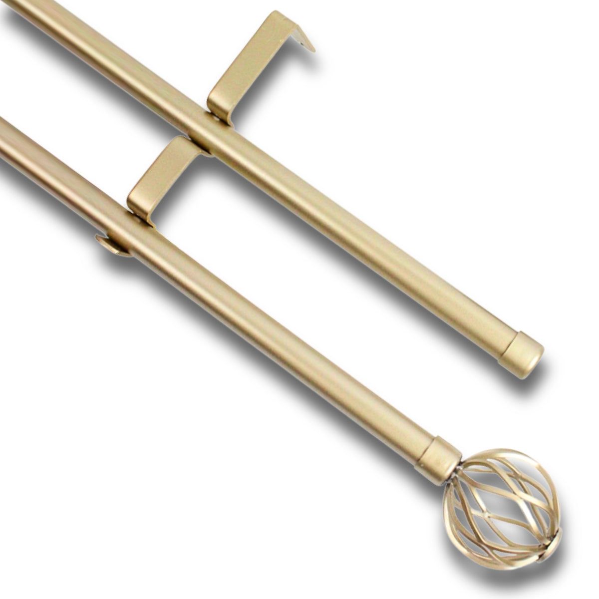 GUIZA - Barras De Cortina 19mm Extensibles Metálicas 120-210 Cm Guiza